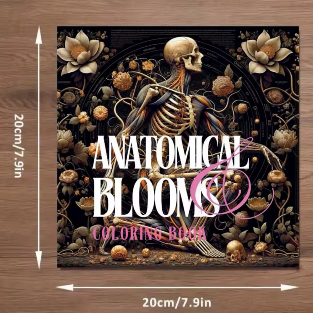 Anatomical Blooms Colouring Book